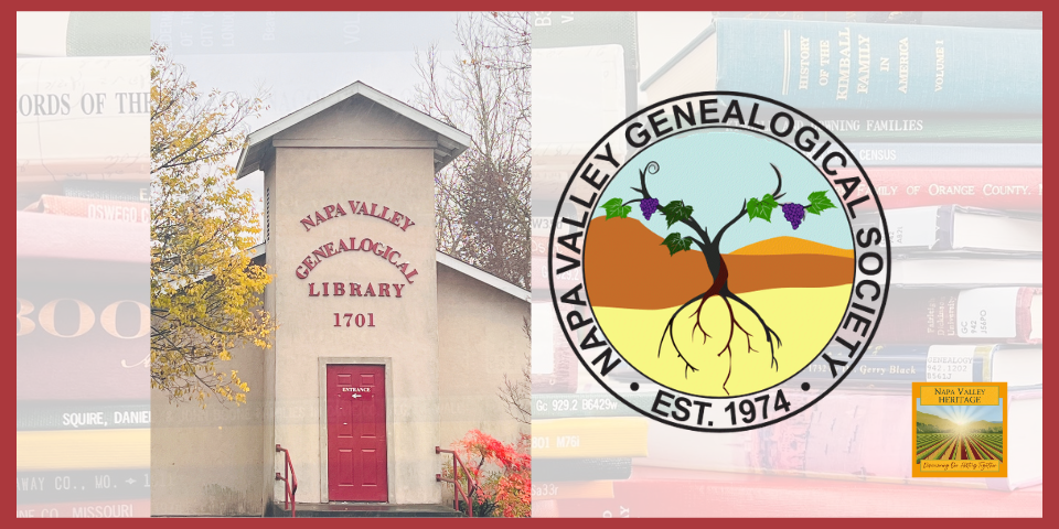 Napa Valley Genealogical Society header
